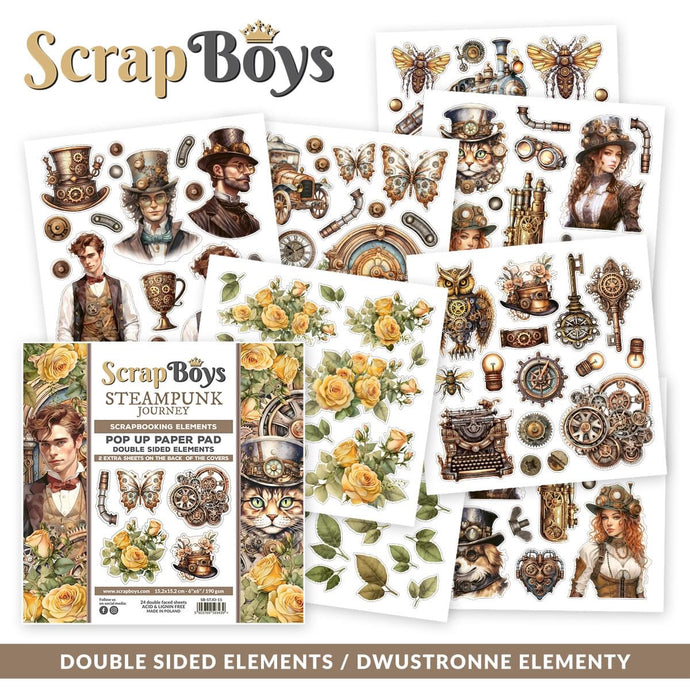 Steam Punk Journey 6x6 Cut Out Paper Pad SB-STJO-11 Scrap Boys