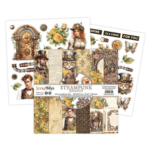 Steampunk Journey 8x8 Paper Pack SB-STJO-10 Scrap Boys