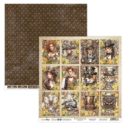 Steampunk Journey 05 Pattern Paper SB-STJO-05 Scrapboys