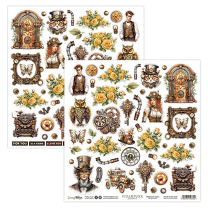 Steam Punk Journey 07 Pattern Paper SB-STJO-07 Scrapboys