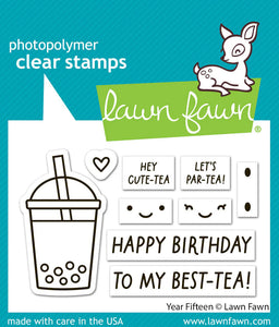 Year Fifteen Stamp Lawn Fawn LF3722