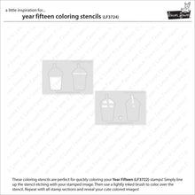 Load image into Gallery viewer, Year Fifteen Colouring Stencil Lawn Fawn LF3724