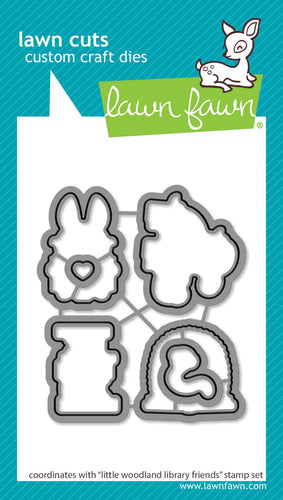 Little Woodland Library Friends Stamp Lawn Fawn LF3714
