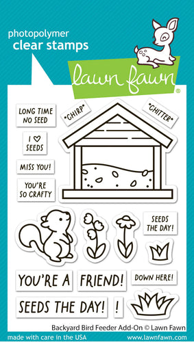 Backyard Bird Feeder Add On Stamps Lawn Fawn LF3710