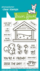 Backyard Bird Feeder Add On Stamps Lawn Fawn LF3710