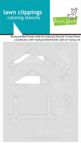Backyard Bird Feeder Add On Colouring Stencil Lawn Fawn LF3712