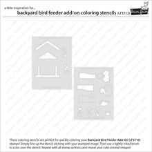 Load image into Gallery viewer, Backyard Bird Feeder Add On Colouring Stencil Lawn Fawn LF3712