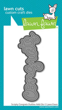 Load image into Gallery viewer, Scripty Congrats Outline Add On Die Lawn Fawn LF3736