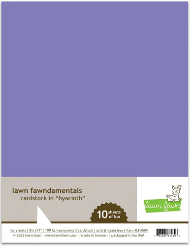 Hyacinth Cardstock 8 1/2 x 11 Lawn Fawn LF3694