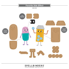 Load image into Gallery viewer, Favourite Side Effect Stamp &amp; Die Cutting Set Spellbinders SDS-219