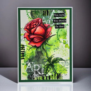 Wild Rose Stencil Aall & Create PC-240