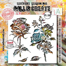 Load image into Gallery viewer, Wild Rose Stencil Aall &amp; Create PC-240