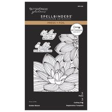 Load image into Gallery viewer, Golden Bloom BetterPress Glimmer Plate Spellbinders BPS-028