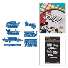 Load image into Gallery viewer, Classic Mouse Happy Sentiments BetterPress Glimmer BP-348