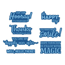 Load image into Gallery viewer, Classic Mouse Happy Sentiments BetterPress Glimmer BP-348