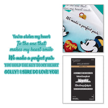 Load image into Gallery viewer, Classic Mouse Love Sentiments BetterPress Glimmer Spellbinders BP-346