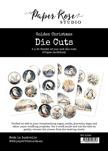 Golden Christmas Die Cuts