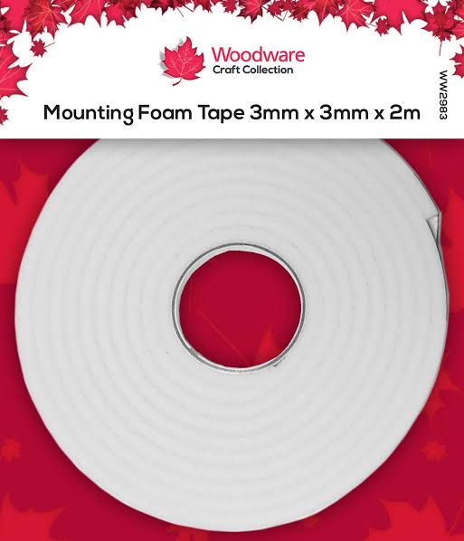 Mounting Foam Tape 3mm x 3 mm x 2 mtr
