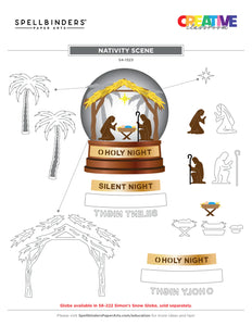 Nativity Scene Cutting Dies S4-1323 Simon Hurley & Spellbinders