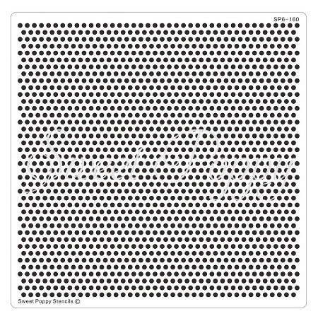Dots Backplate Metal Stencil Sweet Poppy SP6-160