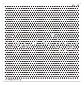 Dots Backplate Metal Stencil Sweet Poppy SP6-160
