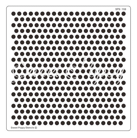 Spots Backplate Metal Stencil Sweet Poppy SP6-159