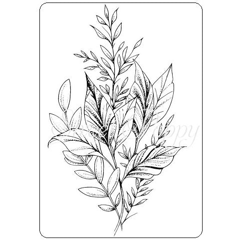 Leaf Arrangement Stamp Sweet Poppy SPSTMP_ARRANGEMENT