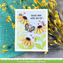 Load image into Gallery viewer, Henry’s Build-A-Sentiment Butterfly Stamp Lawn Fawn LF4027