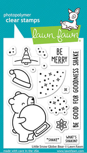 Little Snow Globe Bear LF3274 Lawn Fawn