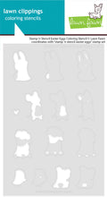 Load image into Gallery viewer, Easter Eggs Colouring Stencil Lawn Fawn LF4030