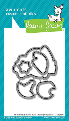 Little Snow Globe Bear Die Cuts LF3275 Lawn Fawn