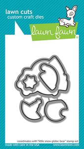 Little Snow Globe Bear Die Cuts LF3275 Lawn Fawn