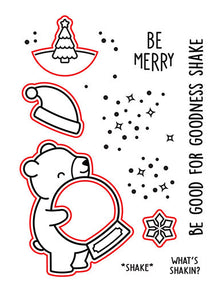 Little Snow Globe Bear Die Cuts LF3275 Lawn Fawn