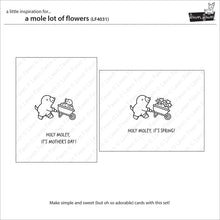 Load image into Gallery viewer, A Mole Lot of Flowers Stamps Lawn Fawn LF4031