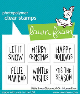 Little Snow Globe Add On Greetings LF3278 Lawn Fawn