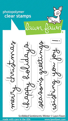 Scribbled Winter Sentiments LF3279 Lawn Fawn