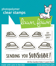 Load image into Gallery viewer, All The Garden Hats Stamps Lawn Fawn LF4034