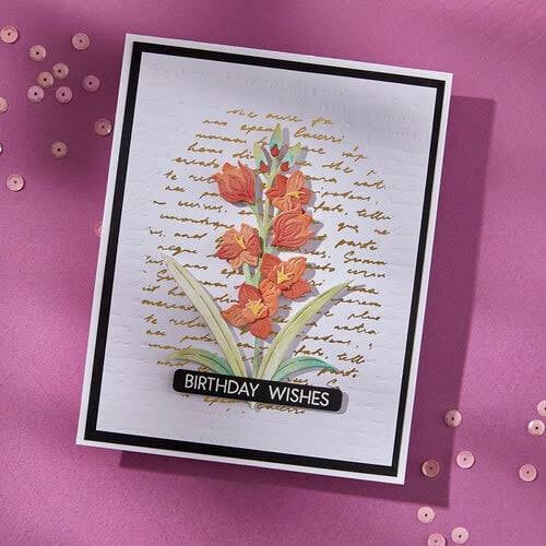 Script Text BetterPress Plate SB-287