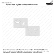 Load image into Gallery viewer, Have a Mice Flight Colouring stencils Lawn Fawn LF4042