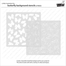 Load image into Gallery viewer, Butterfly Background Stencils Lawn Fawn LF4053