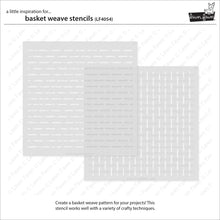 Load image into Gallery viewer, Basket Weave Stencils Lawn Fawn LF4054