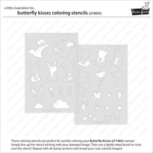 Load image into Gallery viewer, Butterfly Kisses Colouring Stencils Lawn Fawn LF4055