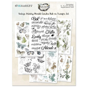 Moonlit Garden - 6x8 Rub-on Transfer Set VMG-25644