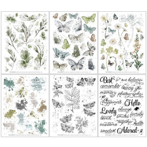 Moonlit Garden - 6x8 Rub-on Transfer Set VMG-25644
