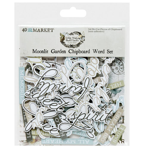 Moonlit Garden Chipboard Word Set VMG-25750