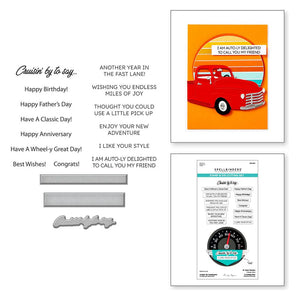 Cruising’ By Sentiments Stamp & Die Set Spellbinders SDS-204