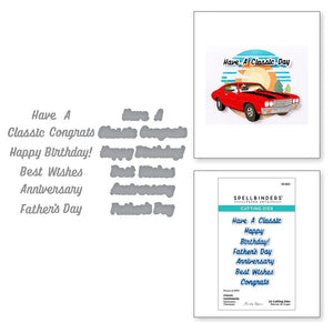 Classic Sentiments Cutting Dies Spellbinders S3-553