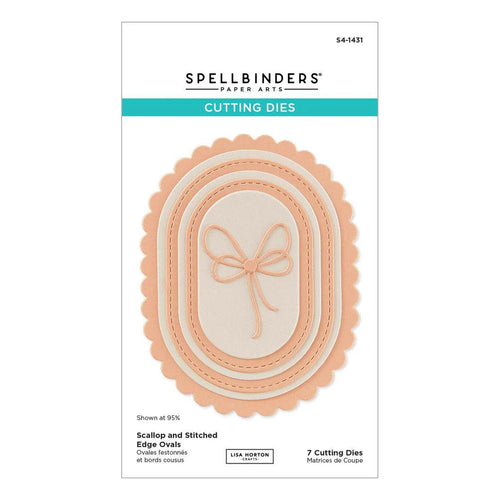 Scallop & Stitched Edge Ovals Spellbinders S4-1431