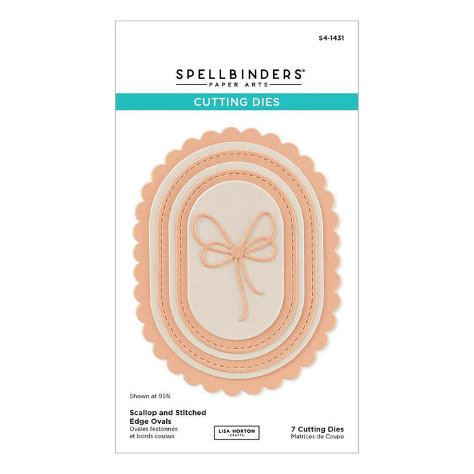 Scallop & Stitched Edge Ovals Spellbinders S4-1431