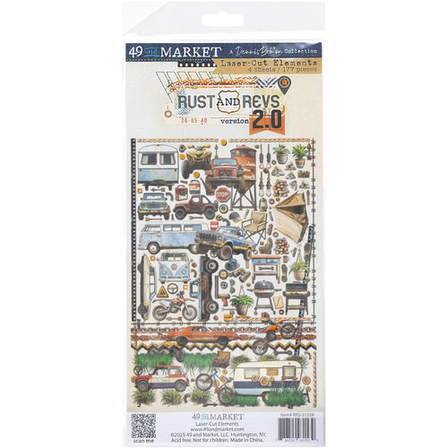 Rust & Revs V2 Laser Cut Out Elements 49 & Market RR2-31539